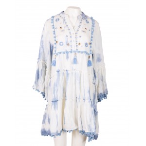 ΚΑΦΤΑΝΙ TIE DYE ΜΕ ΜΑΡΓΑΡΙΤΕΣ(L.T BLUE)