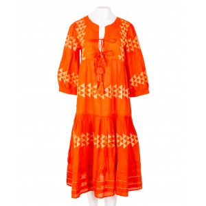 ΚΑΦΤΑΝΙ TRIANGLES  EMBROIDERY (ORANGE)