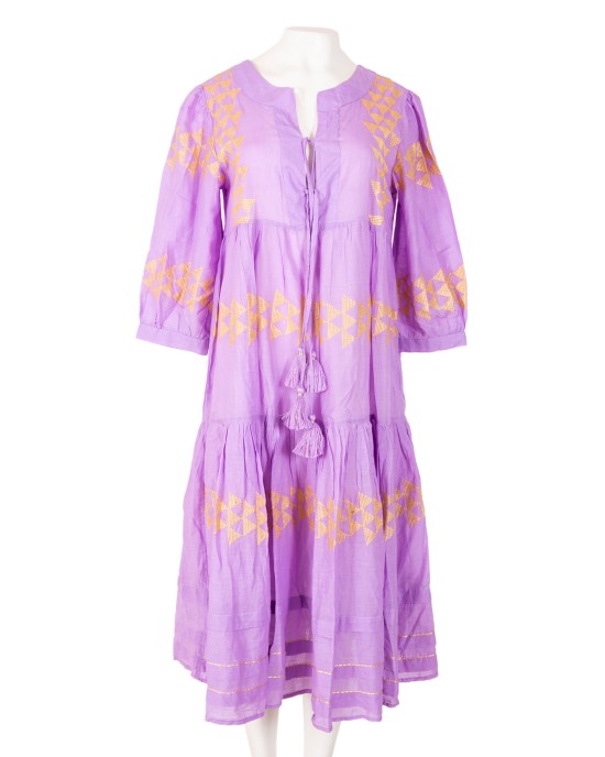ΚΑΦΤΑΝΙ TRIANGLES  EMBROIDERY (LILAC)